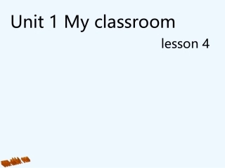 新版pep四年级上册英语unit1-lesson4
