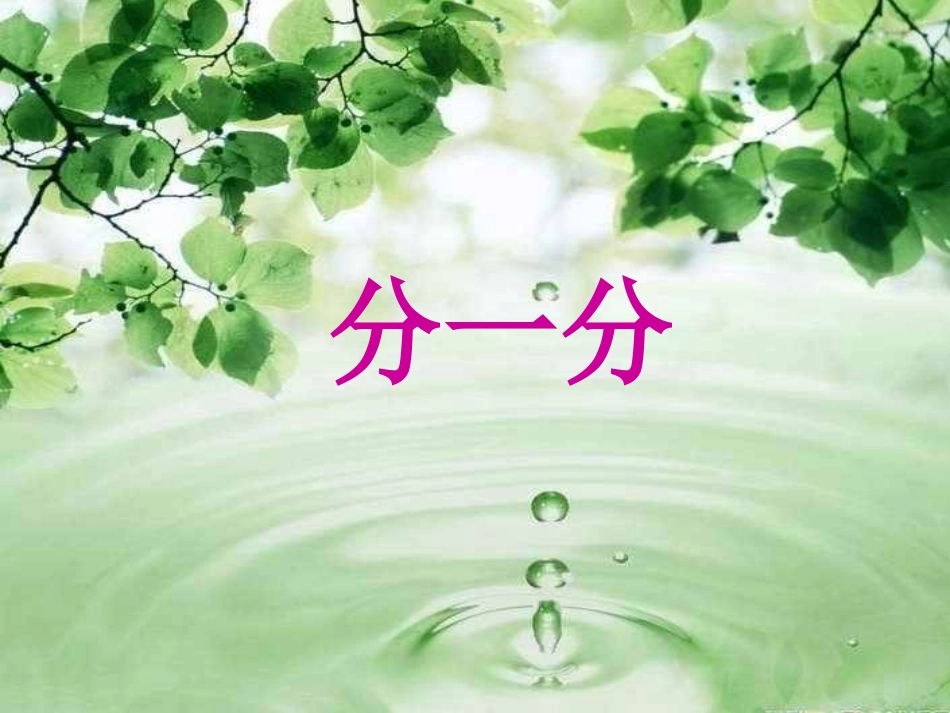 苏教版小学数学一年级上册分一分课件_第1页