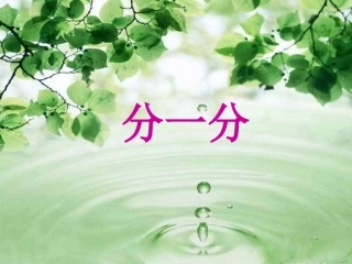苏教版小学数学一年级上册分一分课件