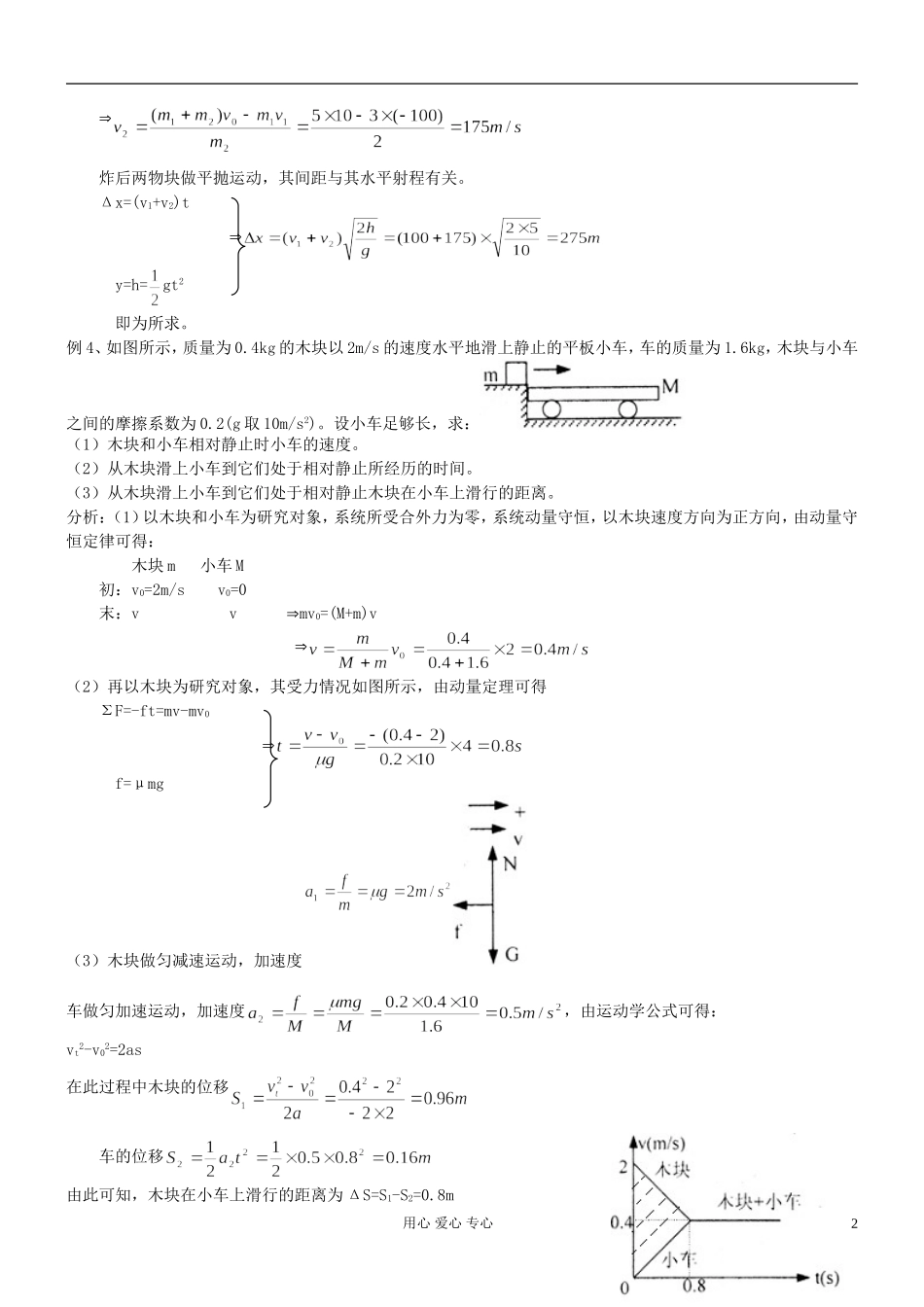 河北省沧州市2012届高考物理一轮复习-动量守恒定律习题_第2页