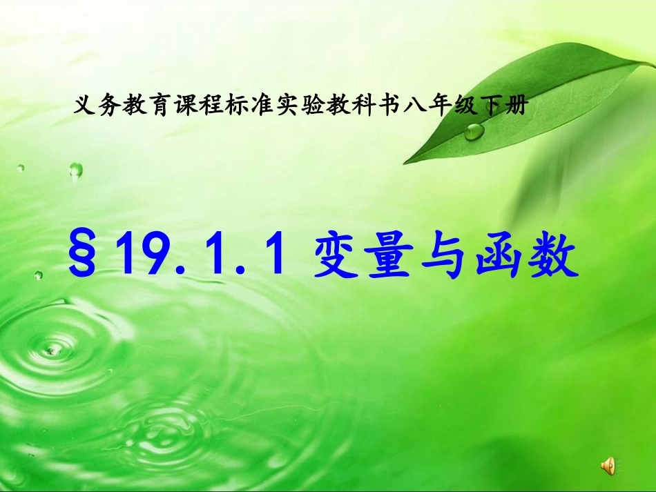 19.1.1变量与函数_第1页