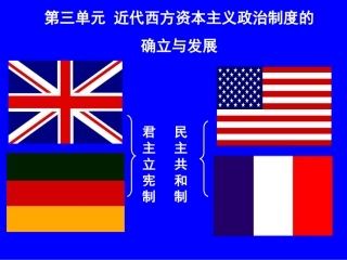 [中学联盟]江苏省江阴市周庄中学人教版高中历史必修1课件：第三单元第7课英国的君主立宪制的建立2