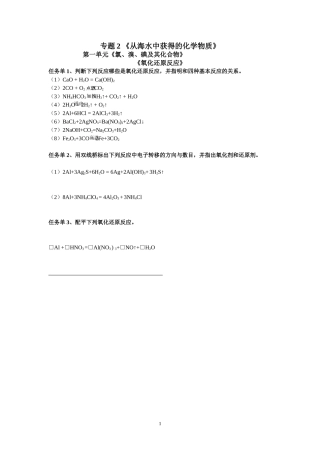 进一步认识氧化还原反应-(3)