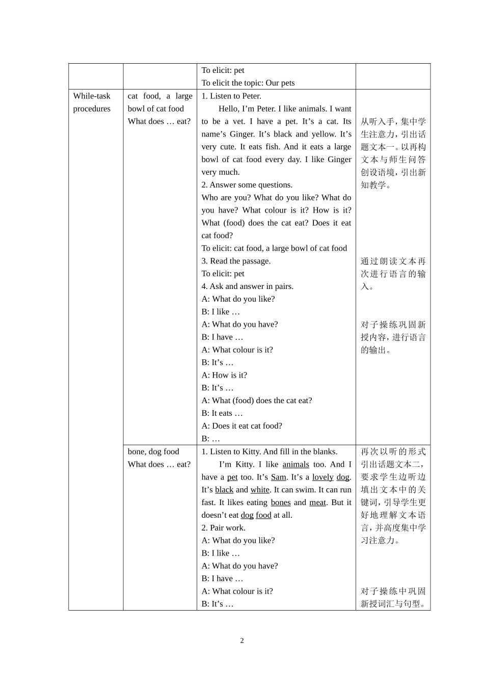 4BM2U2-Cute-animals-P1教案_第2页