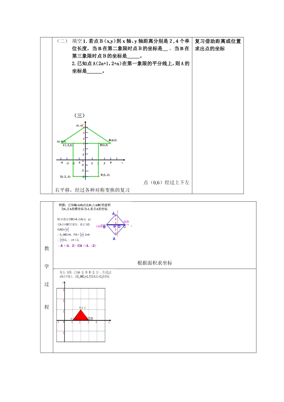 平面直角坐标系中点的坐标的确定_第2页