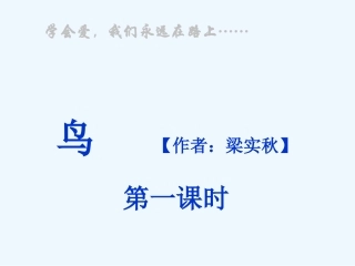 (部编)初中语文人教2011课标版七年级上册鸟-(16)