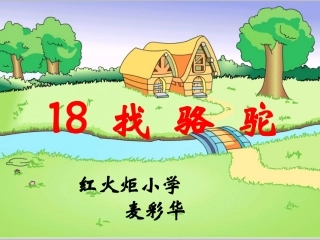 麦彩华《找骆驼》