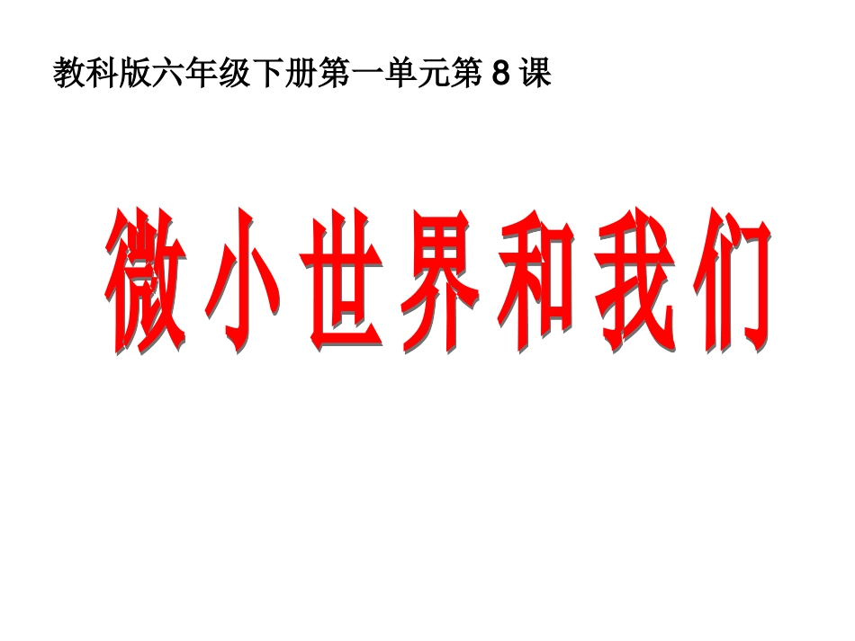 六下一8微小世界和我们 (2)_第1页