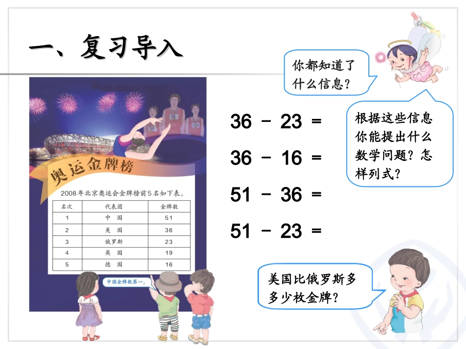 人教版数学2年级上册第2单元23（不退位减）_第2页
