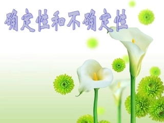 确定性和不确定性