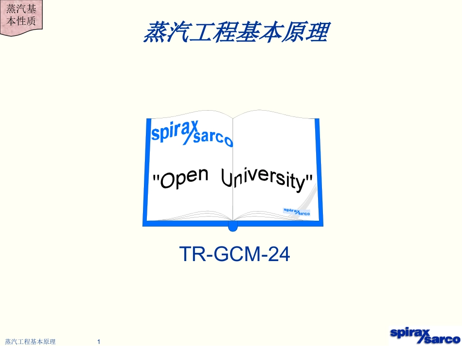 蒸汽工程基本原理_第1页