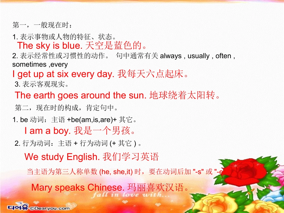 小学一般现在时_第2页