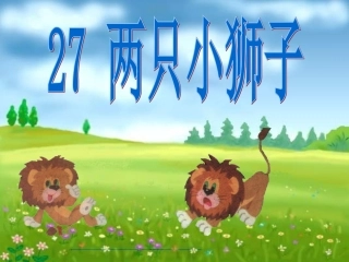 两只小狮子 (2)