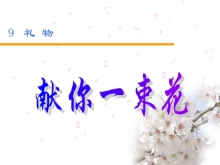 献你一束花PPT精致课件