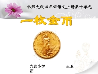 一枚金币说课