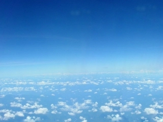 蓝色天空大气模板