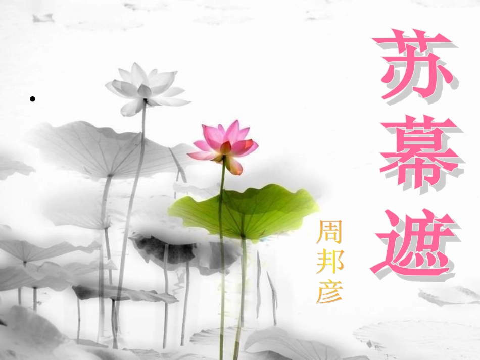 苏幕遮欣赏课件_第1页