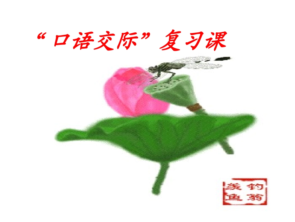 中考语文复习专题课件 “口语交际”复习课_第3页