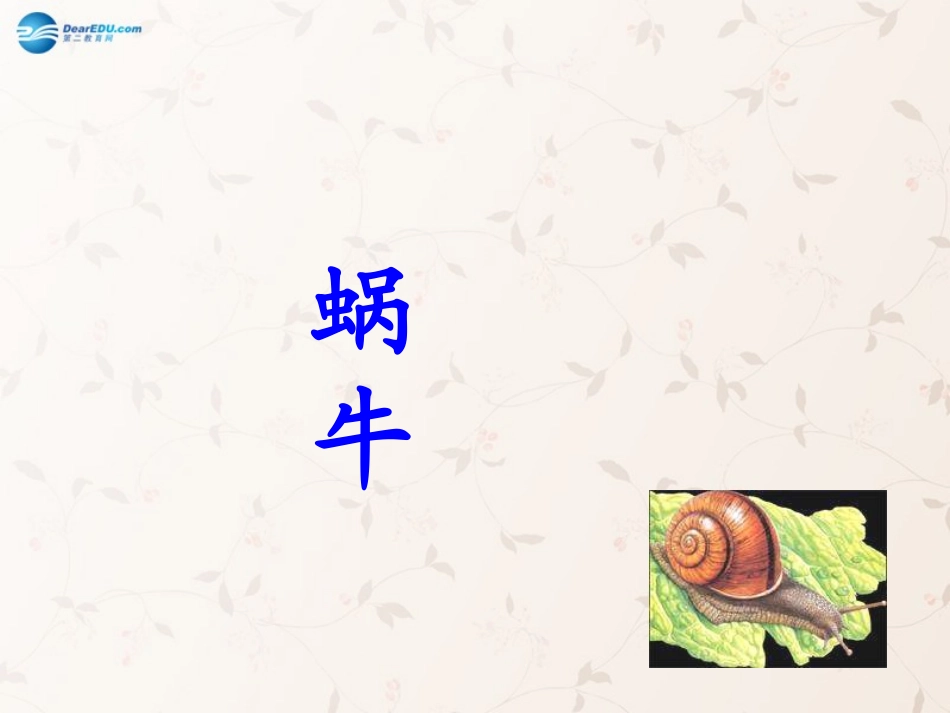 三年级语文上册_第6课_蜗牛课件_语文S版_第2页