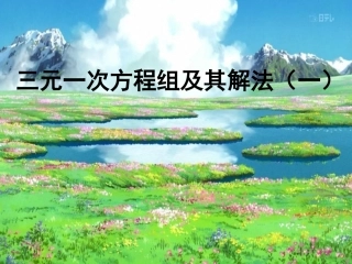 三元一次方程及其解法 (2)