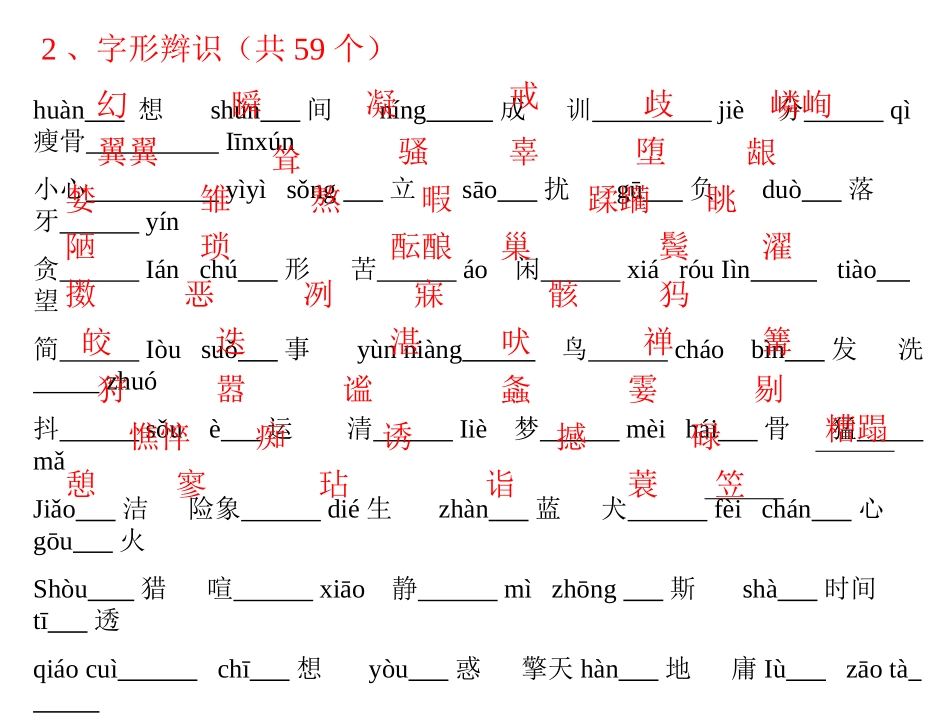 七上期中复习字词文常_第2页