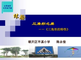 三角形的特征课件