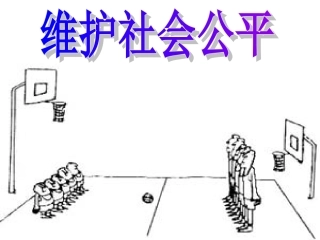 维护社会公平