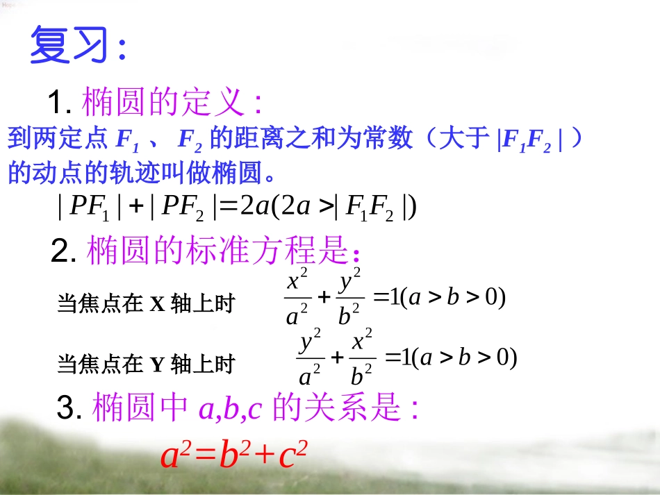 椭圆的简单几何性质1_第2页
