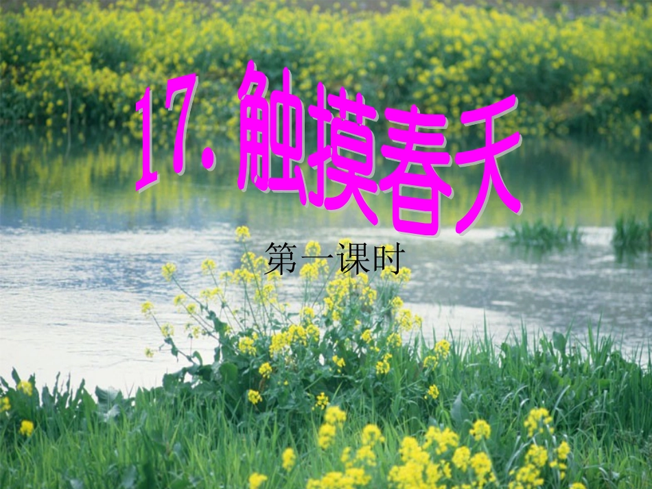 人教版四年级下册语文17触摸春天2课时_第2页