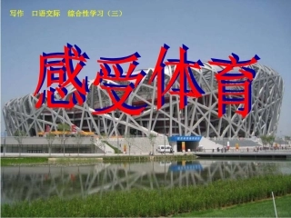 七年级语文上册 综合性学习《 感受体育》课件 鲁教版