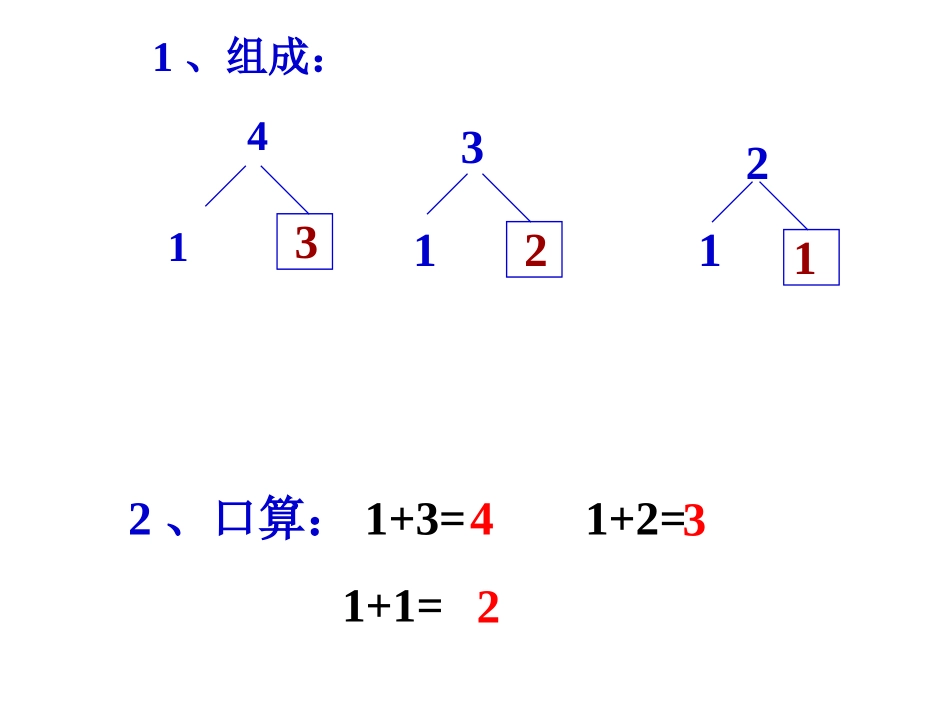 人教版小学数学一年级上册9加几进位加法练习(凑十法)_第3页