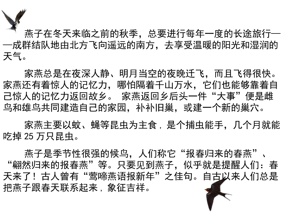 苏教版语文下3燕子_第2页