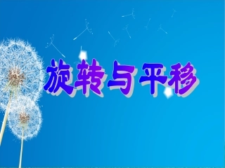 曲宏伟《平移和旋转》课件