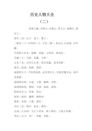 历史人物大全2