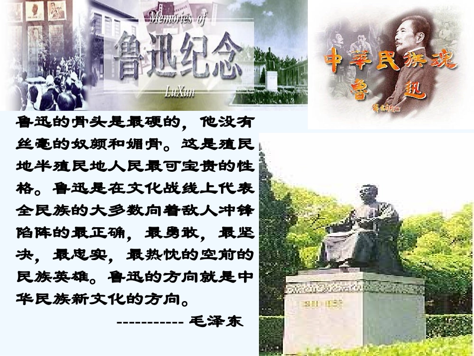 七年级语文下册《有的人——纪念鲁迅有感》课件 北师大版_第2页