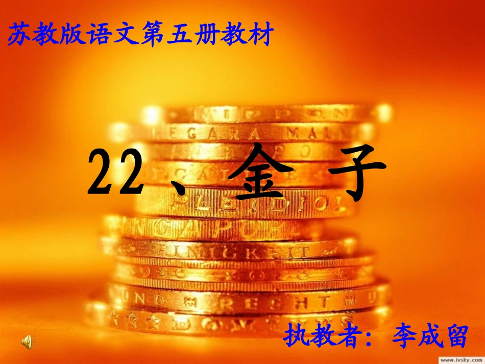 苏教版三年级上册《金子》PPT_第1页