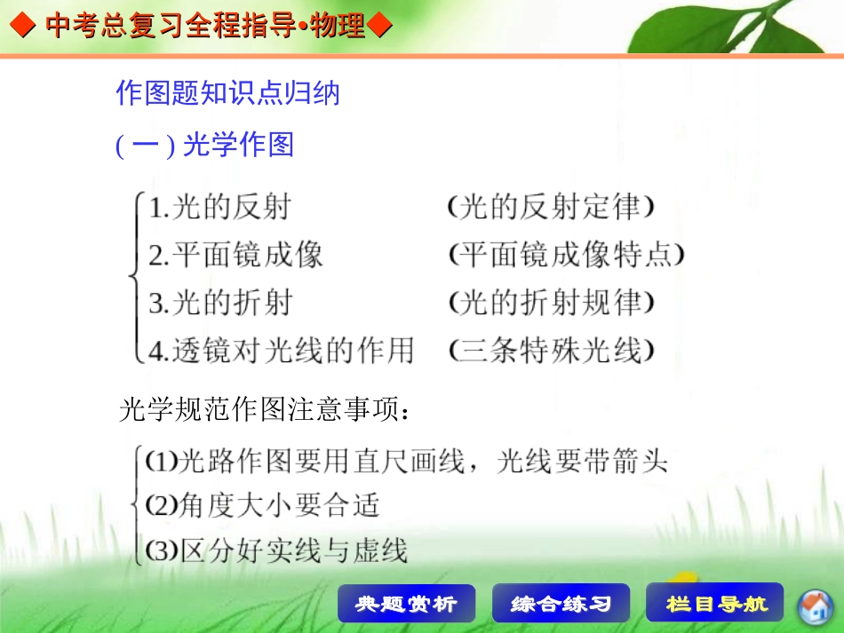 中考总复习专题突破专题四作图题_第2页