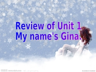 七年级上Unit1复习