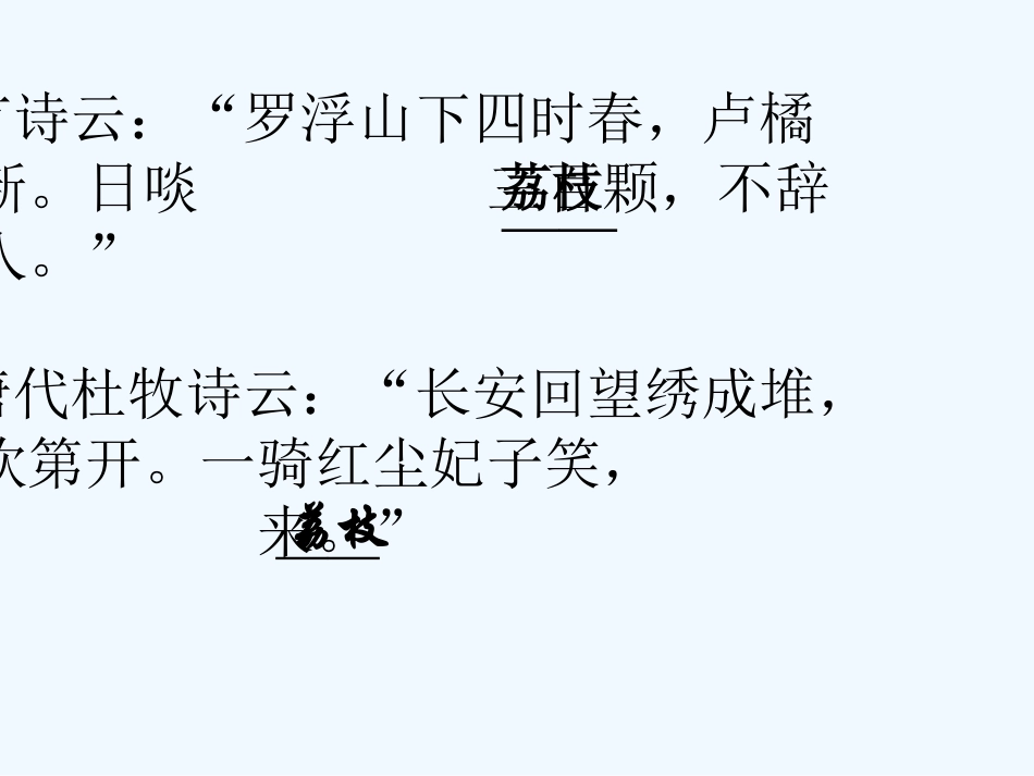 七年级语文下册 《荔枝图序》课件_第2页