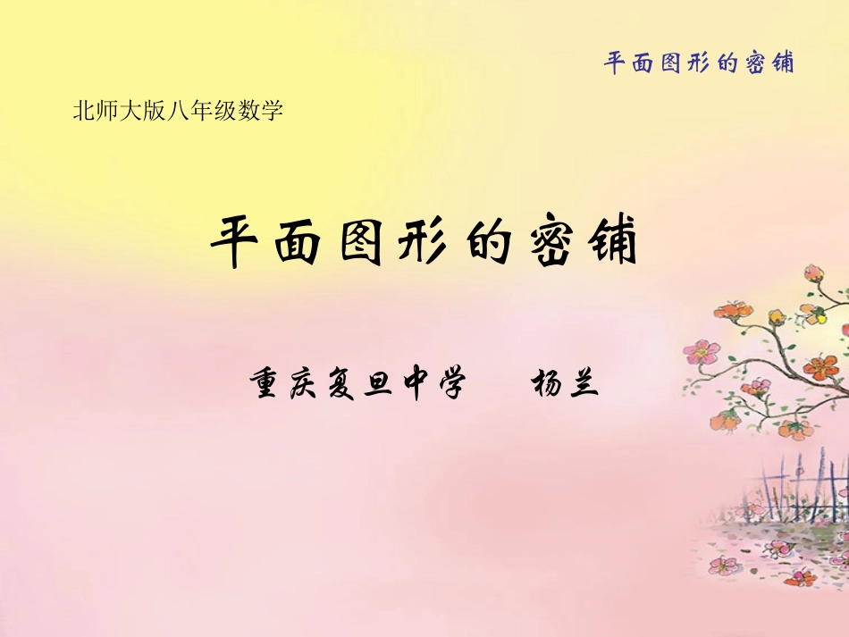 平面图形的密铺_第1页