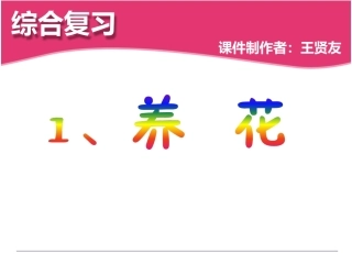 人教版小学语文六年级下册《综合复习》课件(精品)