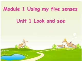 一年级英语下册unit1Lookandsee