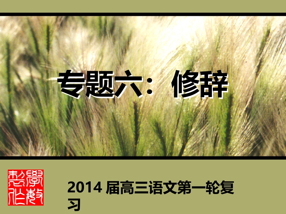 专题六：修辞_第1页