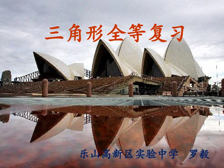 三角形全等的判定复习_第1页