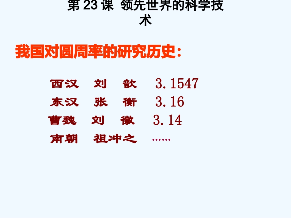 七年级历史上册 第23课领先世界的科学技术课件 北师大版_第3页