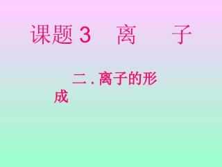 课题3离子1