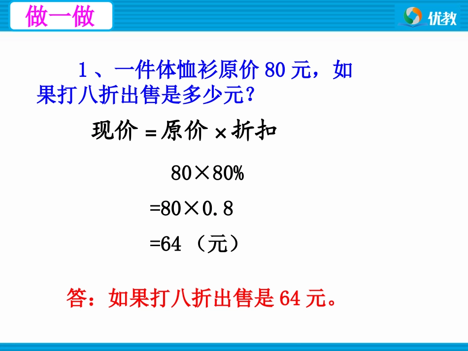 六年级下册《成数》课件_第2页