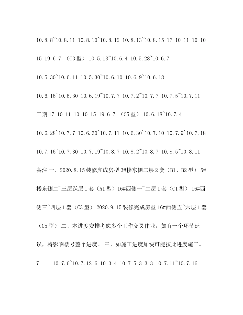 样板房装修进度计划_第2页