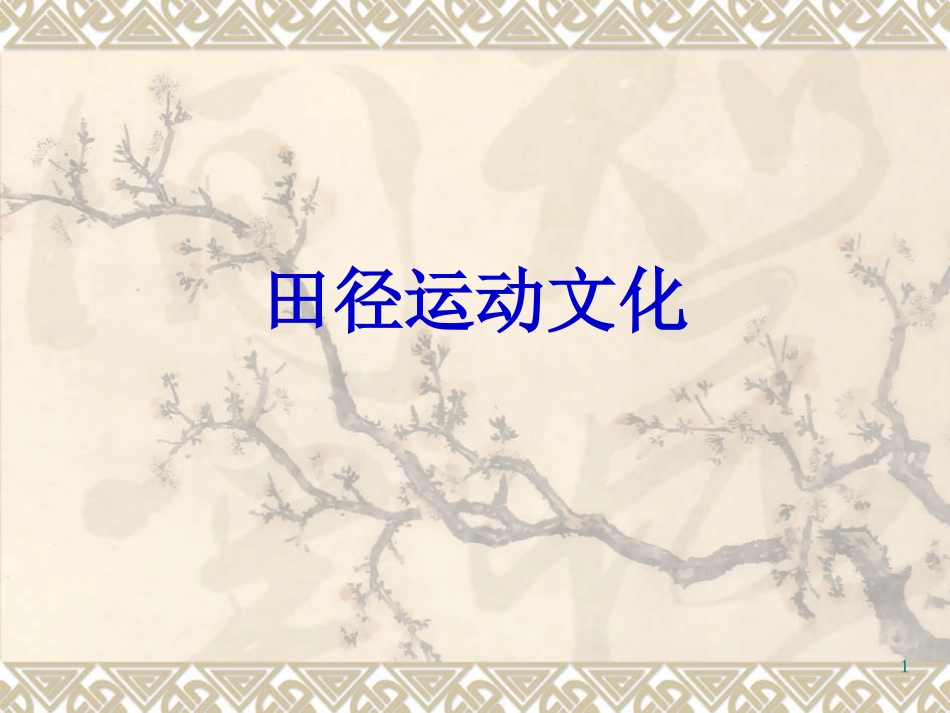 田径运动文化_第1页