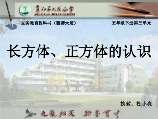 长方体和正方体的认识(1)